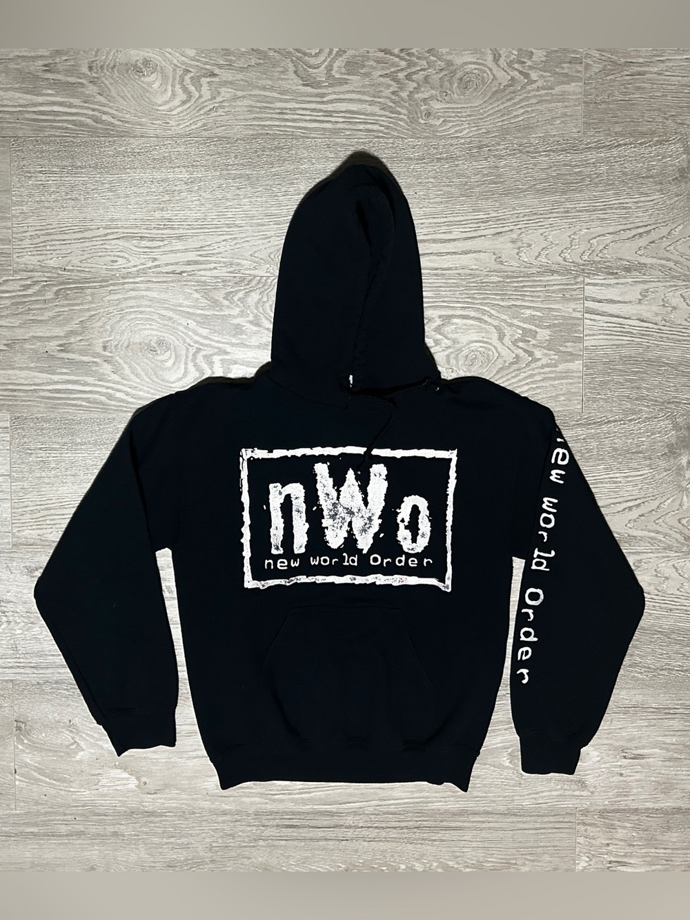 WWW NWO “New World Order” Men’s Black Hoodie Sweater